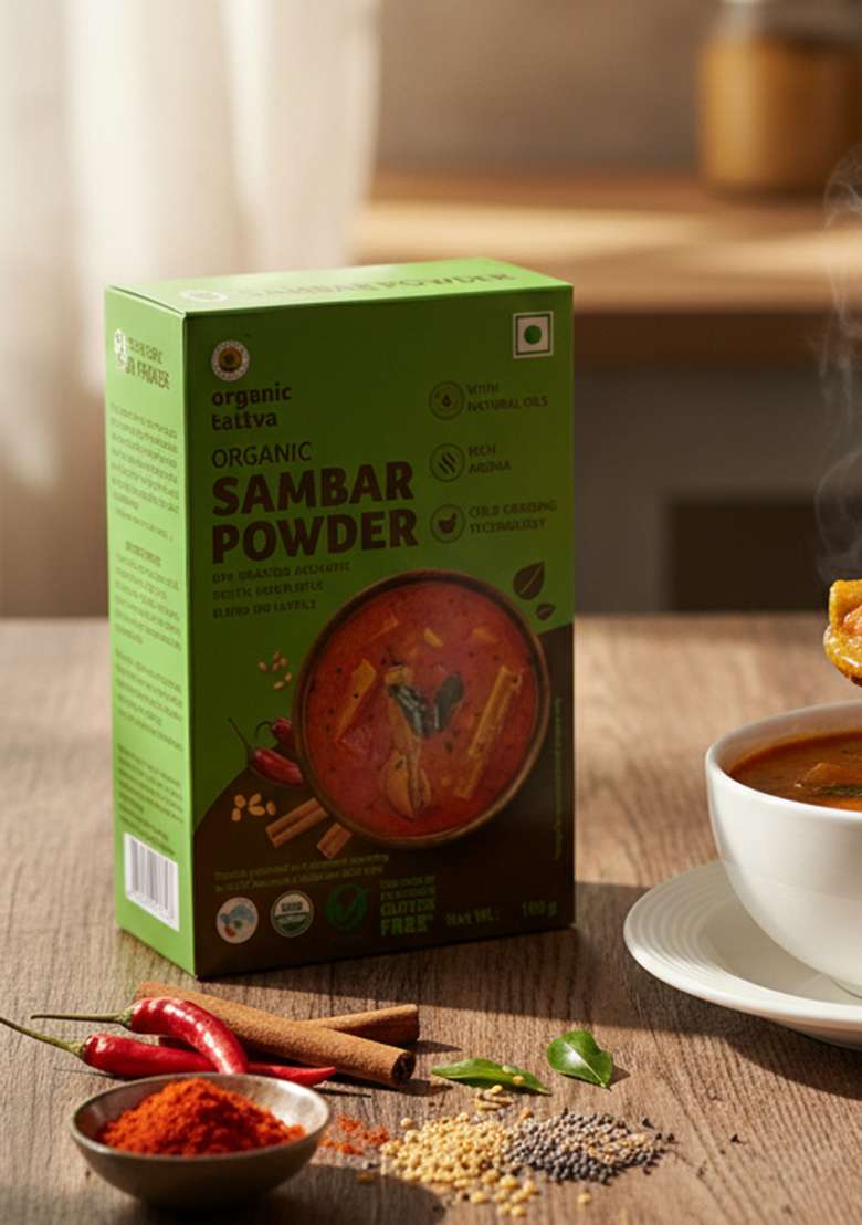 Organic Tattva Sambar Masala, 100G - Indya