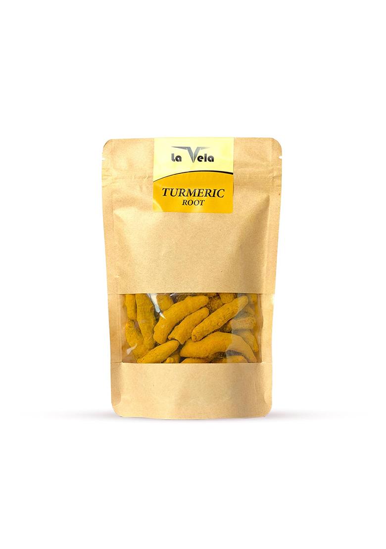 La Vela Haldi Root, Fresh Whole | Golden Spice Lakadong Turmeric Seeds And Trusted Pure Natural Masala Improves Immune System & Indian For Cooking Vegetarian (227 Gram)