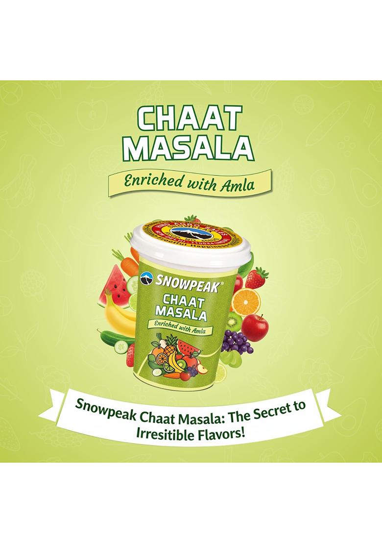Snowpeak Chaat Masala 100G Each (Pack Of 3) | Enriched With Amla Tangy & Flavourful Spice Blend For Fruits, Salads, Snacks Raita