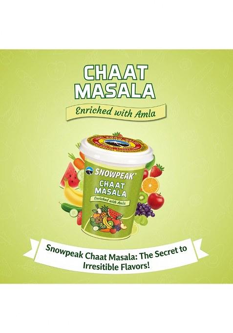 Snowpeak Chaat Masala 100G Each (Pack Of 3) | Enriched With Amla Tangy & Flavourful Spice Blend For Fruits, Salads, Snacks Raita