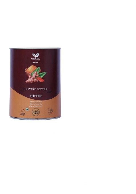 Vaideek Wellness Premium Turmeric Powder | High In Curcumin Sustainable & Eco-Friendly Packaging 250G (250 G)