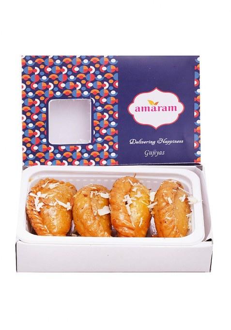 Amaram By Ghasitaram Holi- Sweets/ Holi Hampers/ Desi Ghee Gujiya Sweets Gift, 200G