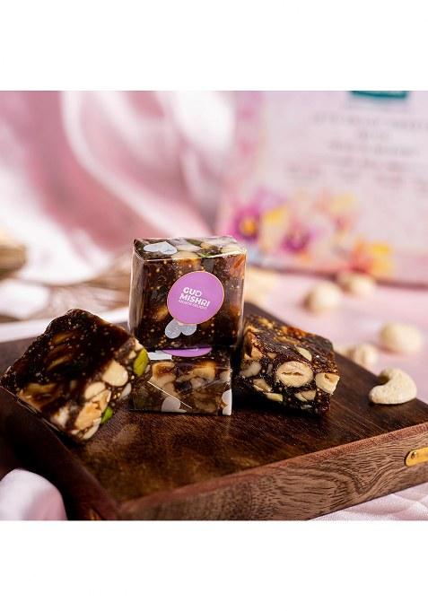 Gud Mishri Anjeer Delight 9 Pcs | Premium Dry Fruit Sweet With Anjeer, Kaju, Badam, Pista, Kishmish & Honey No Refined Sugar, Food Colour Healthy Indian Mithai For Gifting Festive Celebrations