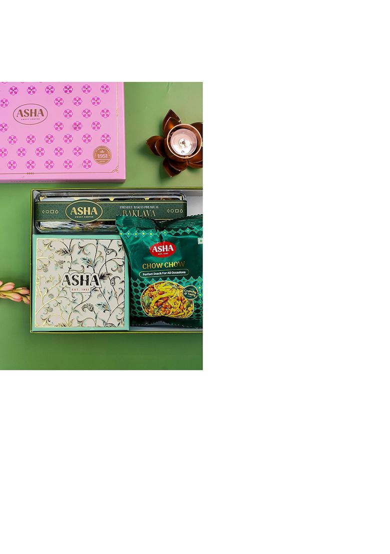 Asha Sweet Center Sweets Celebration Corporate Gift Hamper|Premium Assorted Box |Festive Gifting For Employees, Clients & Colleagues|Traditional Mithai Pack Office Party