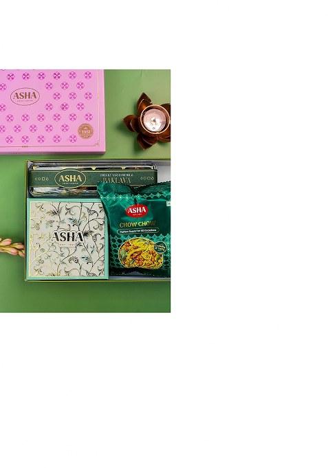Asha Sweet Center Sweets Celebration Corporate Gift Hamper|Premium Assorted Box |Festive Gifting For Employees, Clients & Colleagues|Traditional Mithai Pack Office Party