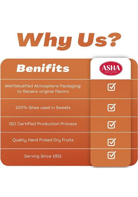 Asha Sweet Center Sweets Celebration Corporate Gift Hamper|Premium Assorted Box |Festive Gifting For Employees, Clients & Colleagues|Traditional Mithai Pack Office Party