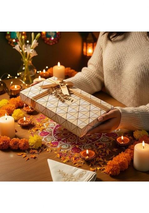 Asha Sweet Center Sweets Luxurious Bites Gift Hamper|Premium Assorted Box With Dry Fruits|Festive Gifting For Employees,Clients & Colleagues|Traditional Mithai Office Celebration