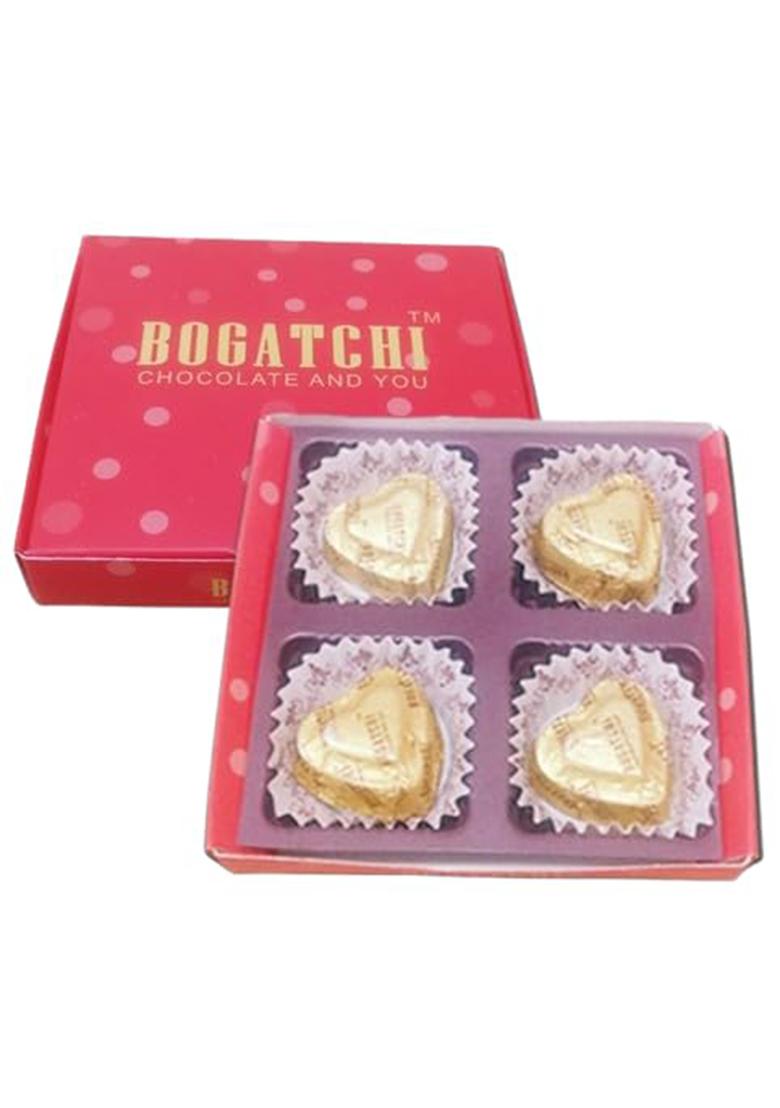 Bogatchi 4 Chocolate Box T-Light Holders With Sticker | Traditional & Fun Diwali Hamper For Loved Ones Corporate Gifting Pack Of 3, 40G