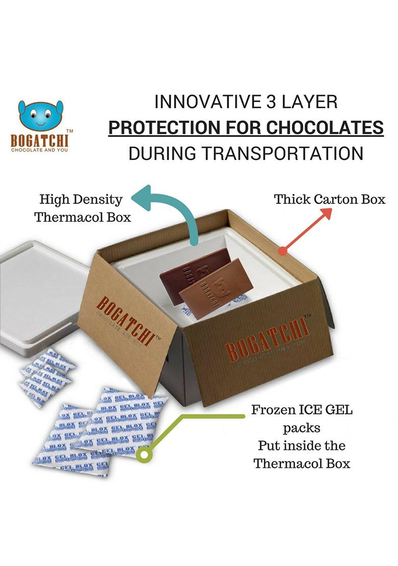 Bogatchi Rakhi Chocolates, With Chocolates For Brother, Sweets, Free Rakhi, Chocolate Gift, White And Dark Chocolate, Gifts, Raksha Bandhan Gifts 1 Piece