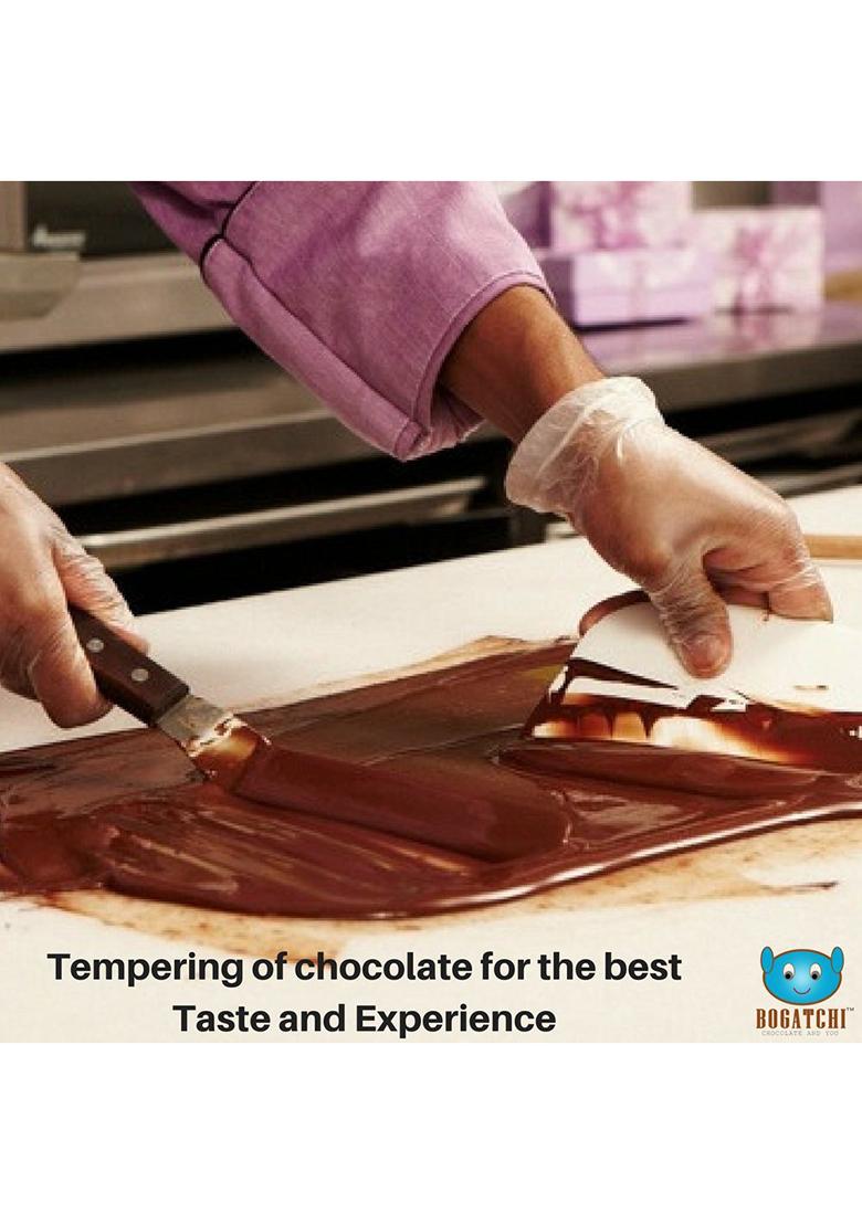 Bogatchi Valentines Day Chocolate Gift, Valentine Box, Truffle, 9Pcs + Free V-Day Card Rose