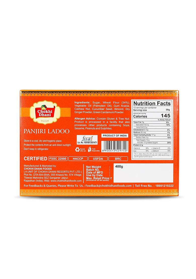 Chokhi Dhani Besan Ladoo 400G & Panjiri