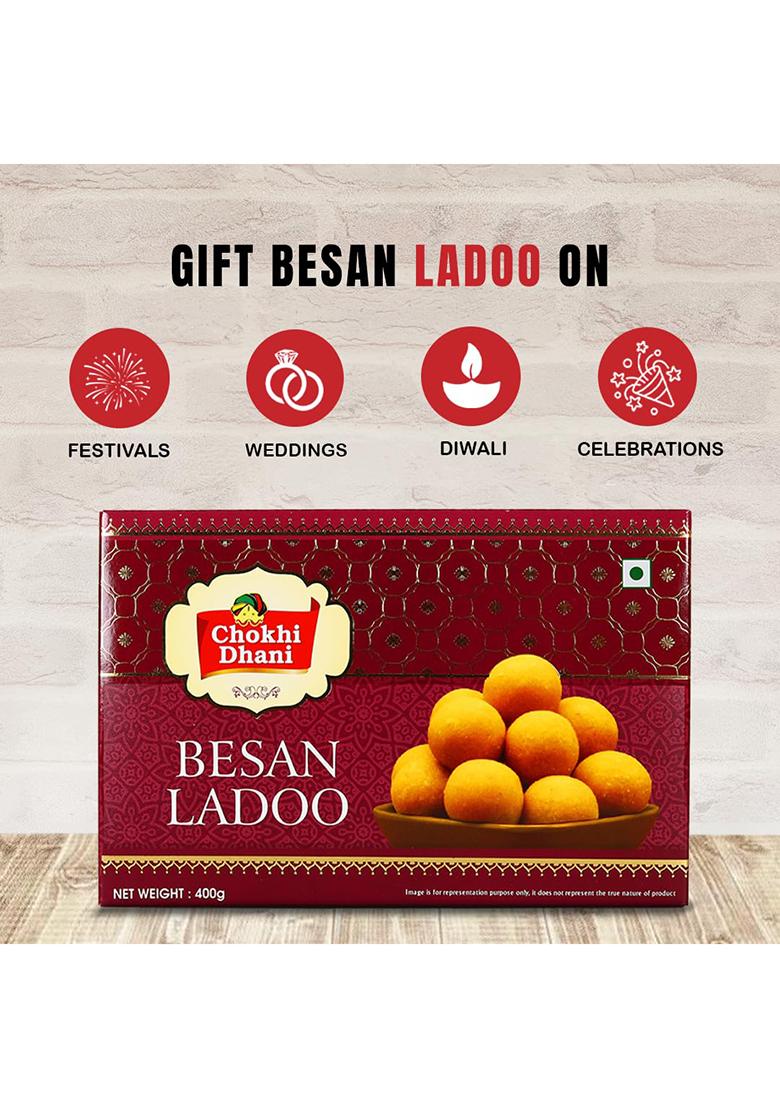 Chokhi Dhani Besan Ladoo 400G & Panjiri