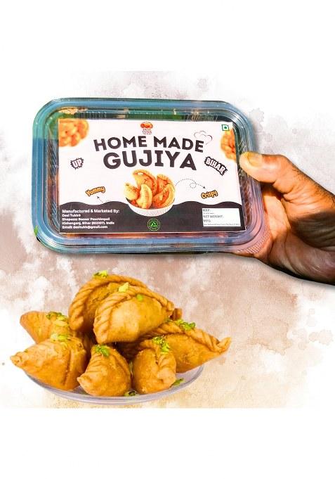 Desi Tukk Fresh Pedakiya (Gujiya) 300G Authentic Up & Bihari Sweet | Homemade With Ghee, Khoa Dry Fruits Traditional Chandrakala Pirukiya Mithai For Diwali Festive Occasions