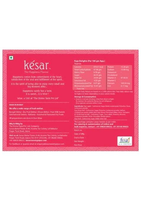 Dessert Drama By Kesar Sweets| Kaju Katli, Kesari Roll, Sweets & Ladoo| Bulk Diwali Sweet Gifting Pack| Corporate Pack For Employees, Clients, Staff| Indian Mithai (250G)