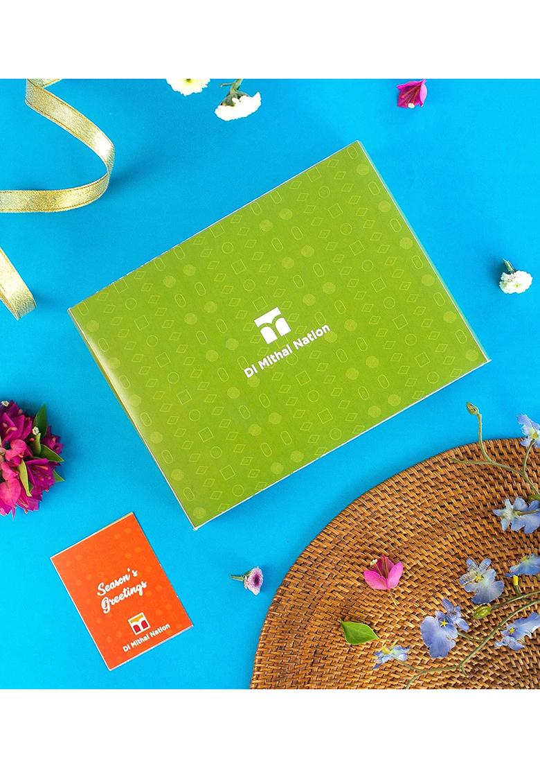 Di Mithai Nation Dhoda Burfi (200 Gram) With Blue Tokai Rakhi Set Of 2 For Brother Sweets Gift Pack