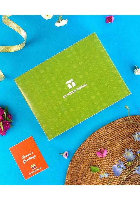 Di Mithai Nation Dhoda Burfi (200 Gram) With Blue Tokai Rakhi Set Of 2 For Brother Sweets Gift Pack