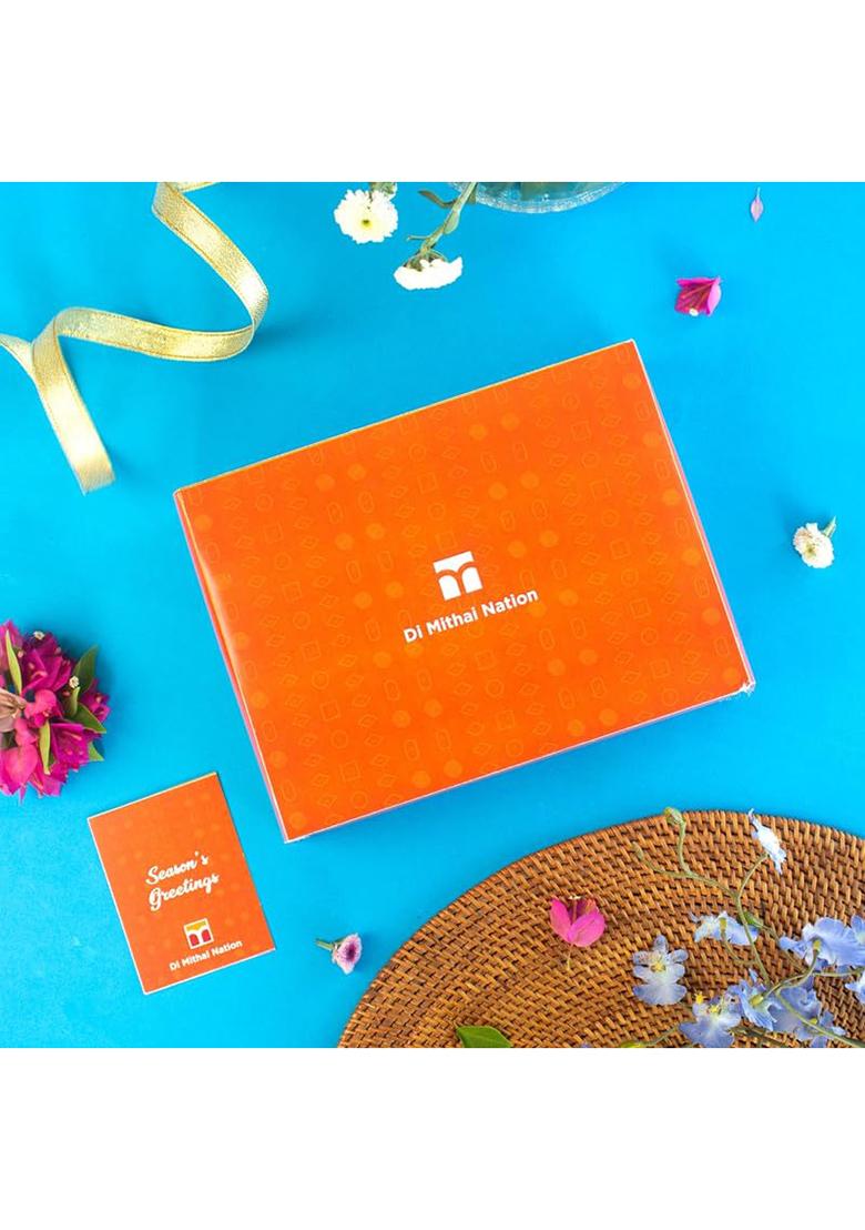 Di Mithai Nation Kaju Kesar Roll Traditional Indian Desert For Special Occasion (400 Gram)