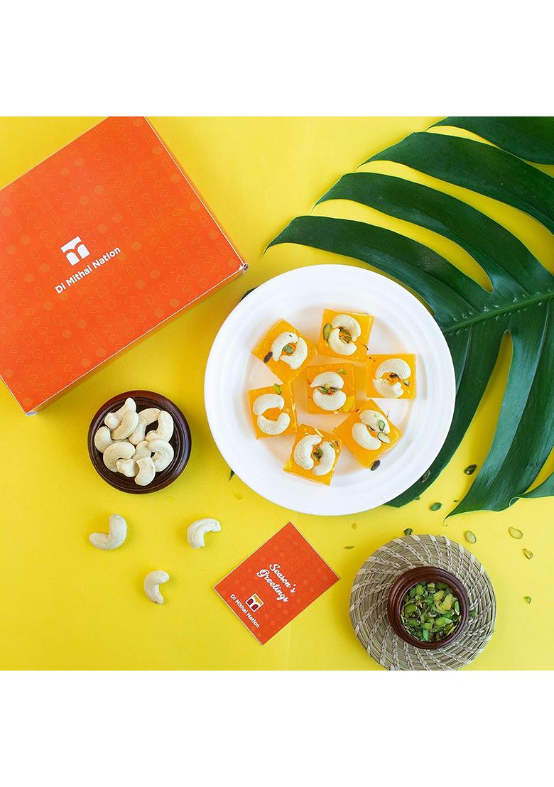 Di Mithai Nation Karachi Halwa (200 Gram) With Padmini Red Bhaiya Bhabhi Rakhi Set Sweets Gift Pack