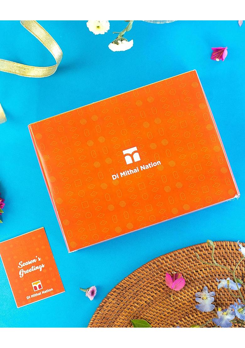 Di Mithai Nation Karachi Halwa (200 Gram) With Padmini Red Bhaiya Bhabhi Rakhi Set Sweets Gift Pack