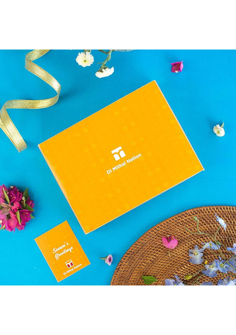 Di Mithai Nation Milk Cake (200 Gram) With Green Pearl Bhaiya Bhabhi Rakhi Set Sweets Gift Pack