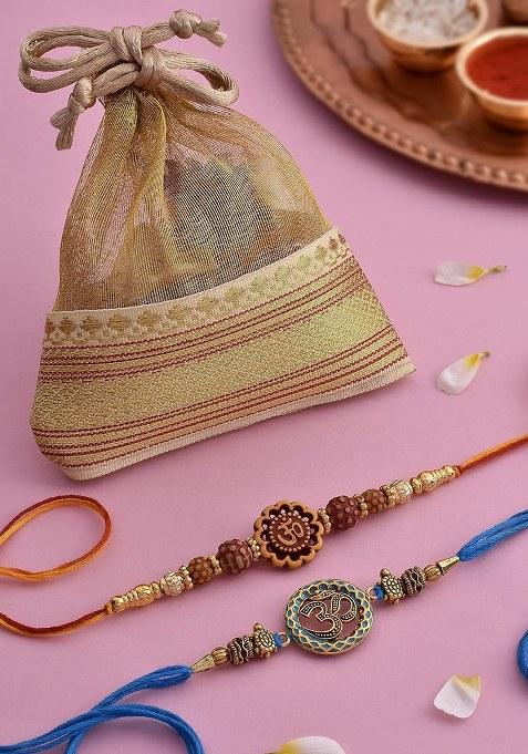 Di Mithai Nation Milk Cake (400 Gram) With Elegant Om Rakhi Set Of 2 For Brother Sweets Gift Pack