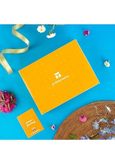 Di Mithai Nation Milk Cake (400 Gram) With Elegant Om Rakhi Set Of 2 For Brother Sweets Gift Pack