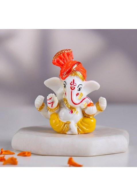 Floweraura Premium Diwali Gift Box Of Fresh Live Flowers, Scented Candles, Ganesha Idol, Besan Laddoo, | Corporate Gifting Tradational For Relatives & Friends (Same Day Delivery)