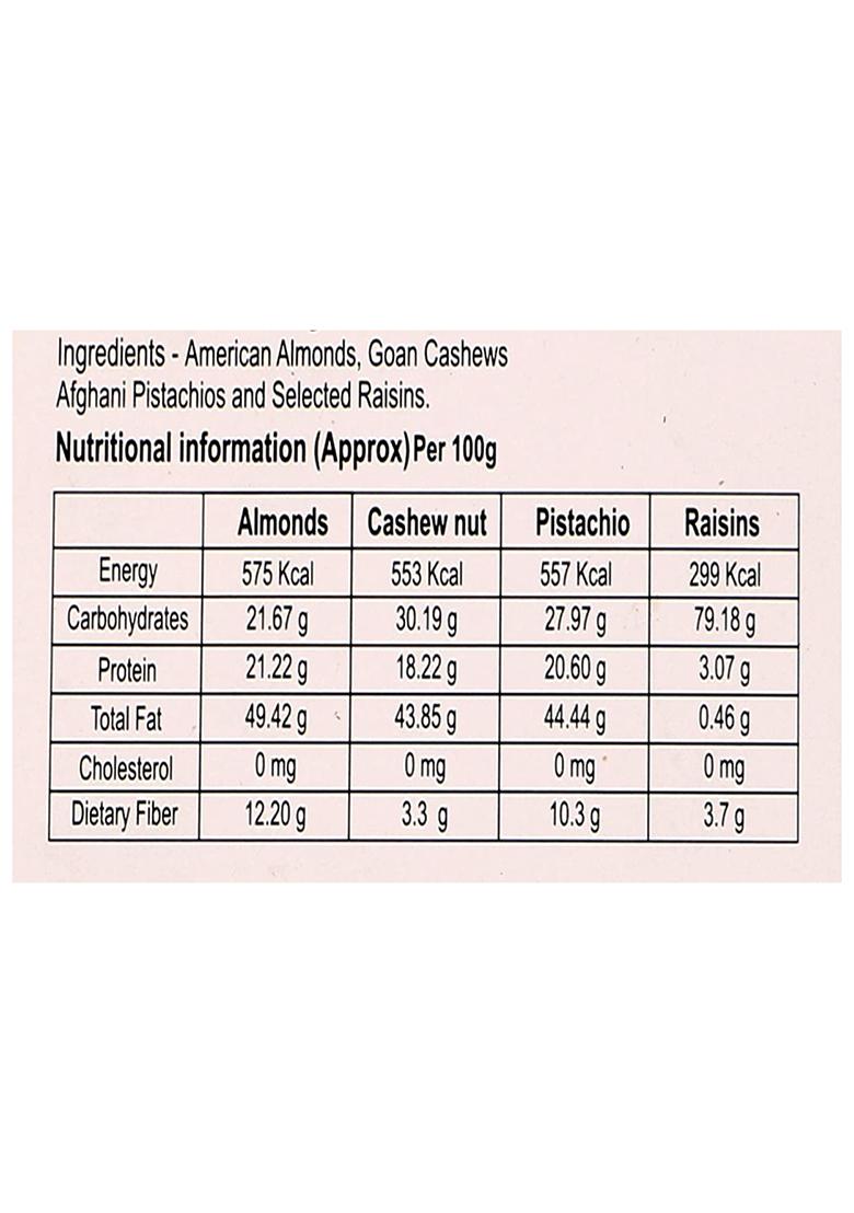 Ghasitaram Gifts 4 Part Echo Print Dryfruit Box 600 Gms|Dry Fruit Combo Pack Offer|Dry Gift Pack|Dry Box|Diwali Dry Box|