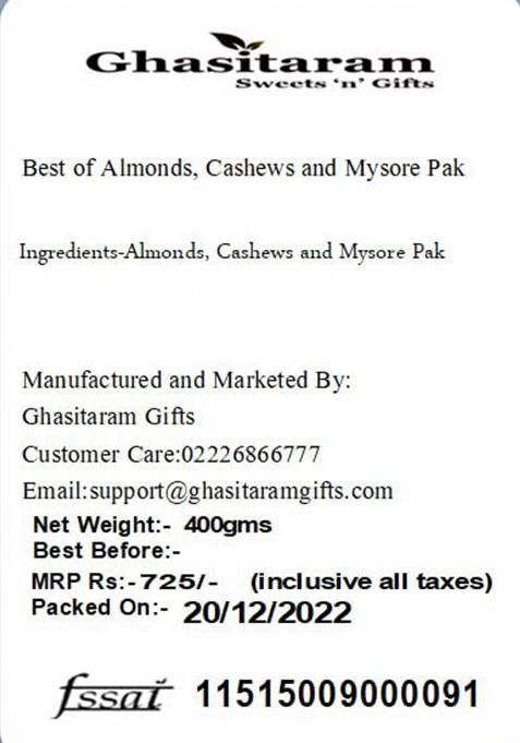 Ghasitaram Gifts Diwali