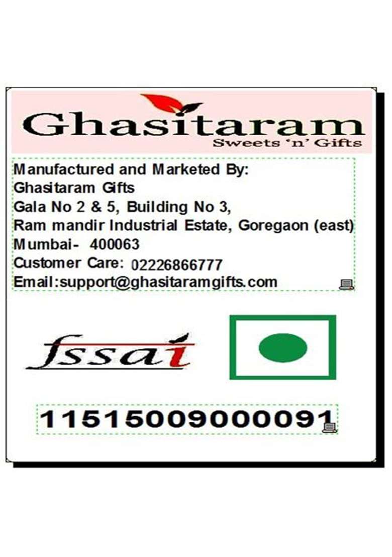 Ghasitaram Gifts Diwali - Best Of Almonds,Cashews And Soan Papdi |Gift Hamper|Diwali Gift Hamper|Food Hampers|Gourmet Hampers| - Indya