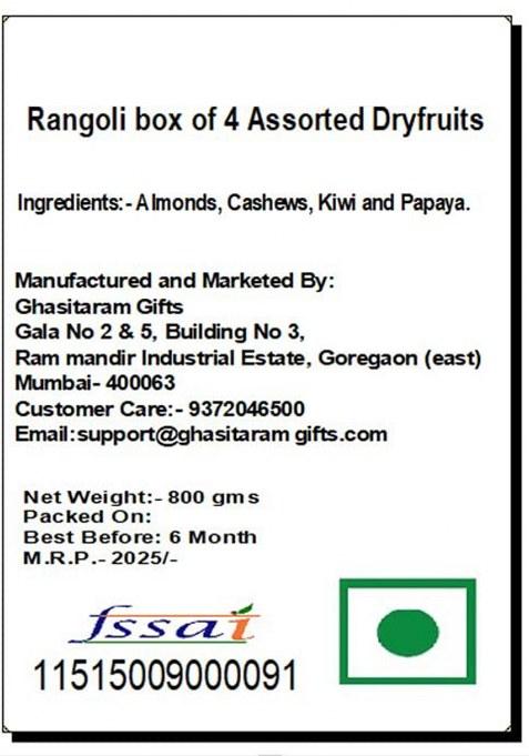 Ghasitaram Gifts Diwali