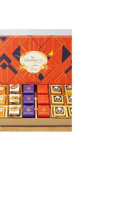 Jaiccha Ghasitaram Gifts Best Assorted Bites 18 Pcs In Designer Box| Gift Hamper| Diwali Hamper|Food Hampers|Gourmet Hampers|