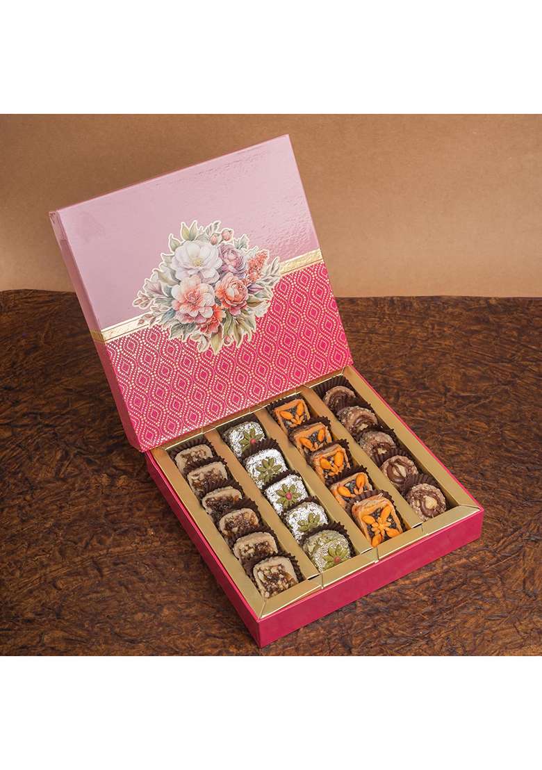 Jaiccha Ghasitaram Gifts Diwali Gift - Box Of Assorted Dryfruit Sweets|Sweets|Sweets Pack|Diwali Sweets|Indian Mithai|Diwali Sweets Box|Sweets - Indya