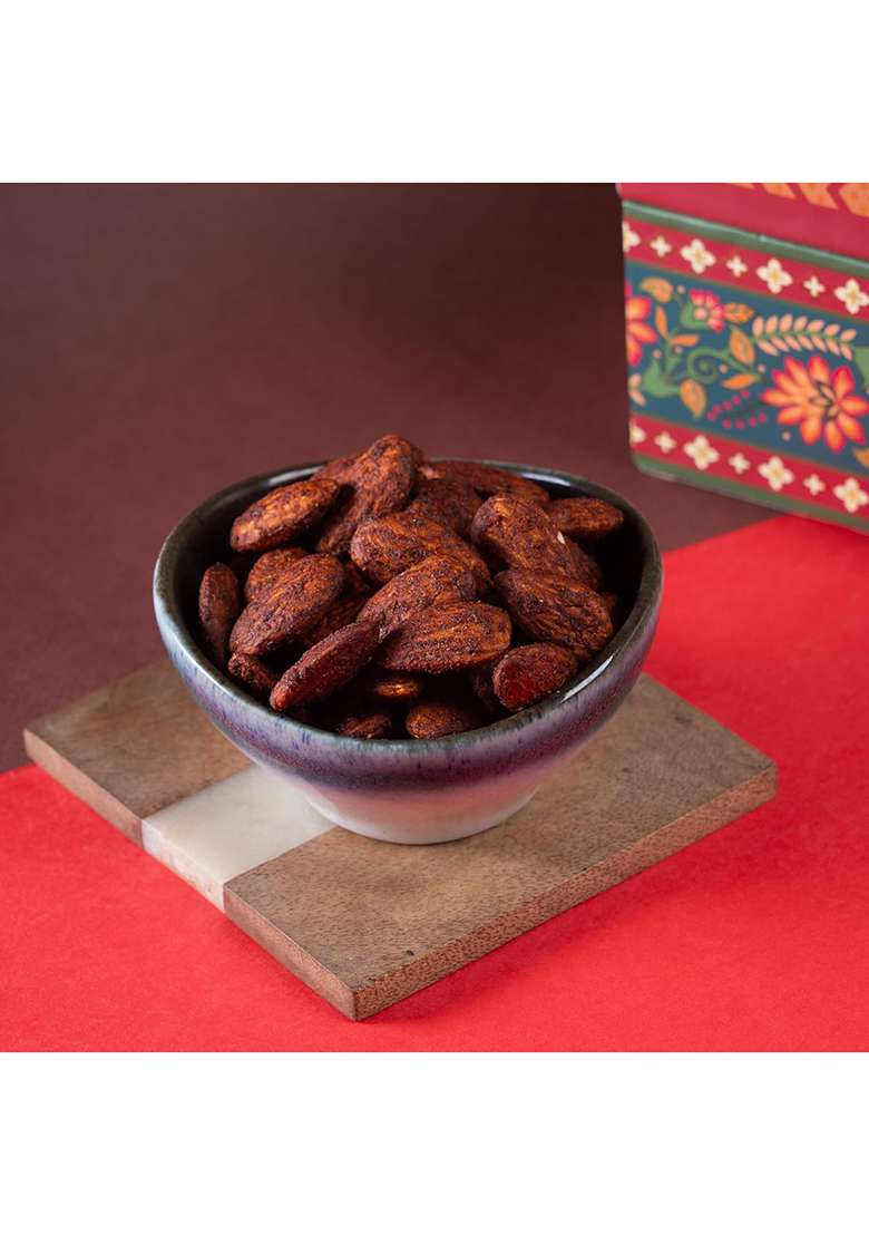 Jaiccha Ghasitaram Gifts Diwali Gift - Pink Woven Basket With Dryfruit Jars|Diwali Hamper|Dry Fruit Combo Pack Offer|Dry Pack|Dry Box|Diwali Dry Box|Mix Nut| - Indya