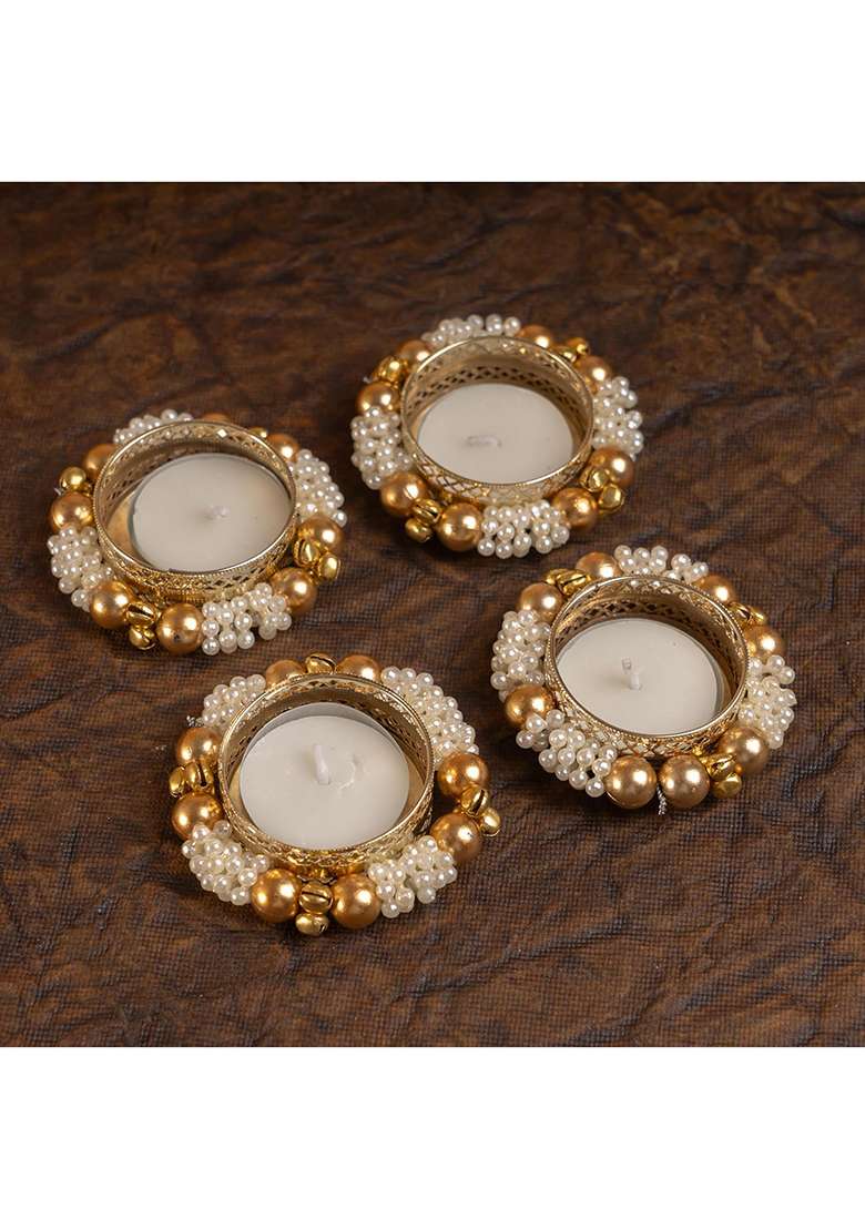 Jaiccha Ghasitaram Gifts Diwali Gift - Ring Basket With Candle, Toran And Mithai Pouches|Gift Hamper|Diwali Hamper|Food Hampers|Gourmet Hampers| - Indya