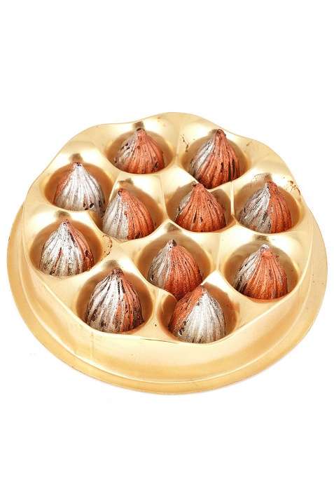 Jaiccha Ghasitaram Gifts Ganesha Chaturthi Box Of 11 Sheen Chocolate Modaks
