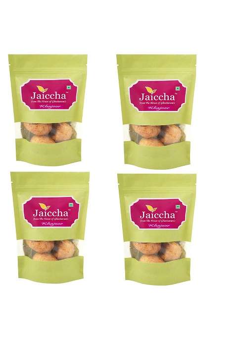 Jaiccha Ghasitaram Gifts Lohri Sweets Pack Of 4 Spl Khajoor 600 Gms In Green Paper Pouch