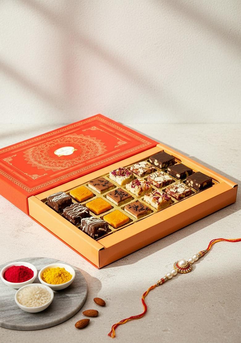 Ghasitaram Gifts Special Sweets Box 18 Pcs|Sweet Gift Pack|Diwali Mithai|Indian Mithai|Diwali Box|