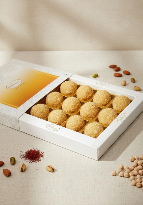 Ghasitaram Gifts Urad Dal Laddoo In White Box|Dry Fruit Combo Pack Offer|Dry Gift Pack|Dry Box|Diwali Dry Box|Mix Nut|