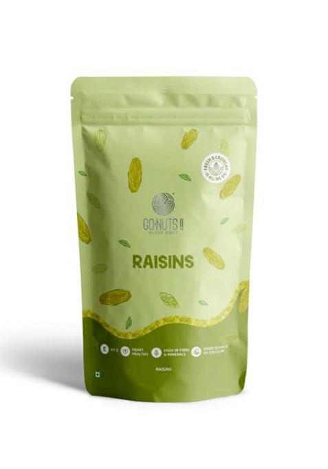 Go Nuts Raisins 250G | Naturally Sweet & Tangy High In Iron, Fiber Antioxidants Healthy Snack For Digestion Energy Boost