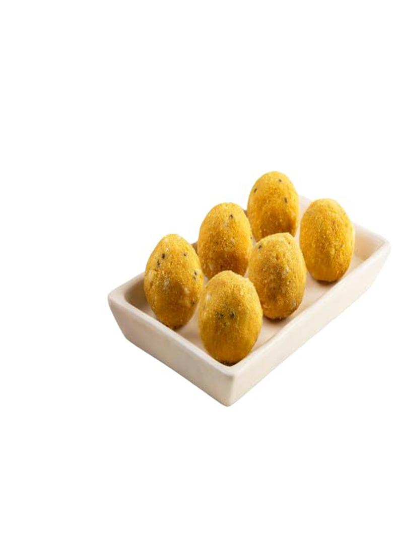 Gulab (Label) Delicious Plain Besan Laddu Sweets | The Classic Indian Sweet Of Celebrations (500 Gm)