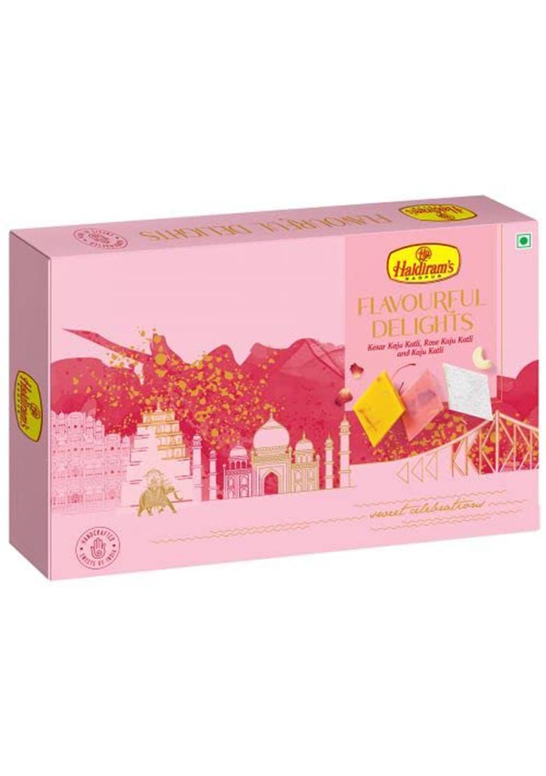 Haldiram'S Nagpur Flavourful Delights (Assorted Kaju Katli 500Gm), With 2 Small Brass Diya