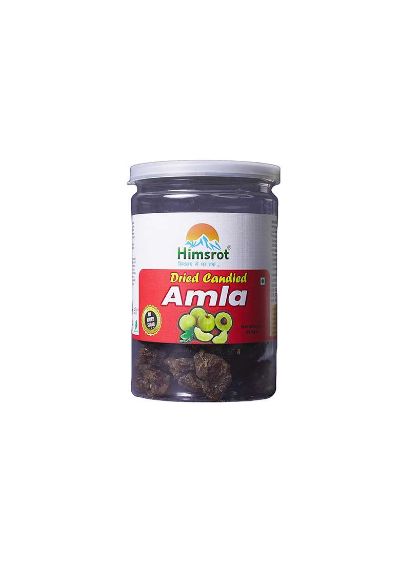 Himsrot Amla Candy | Natural Dried Sweet Rich In Vitamin C Healthy & Tasty Without Sugar No Added Preservatives Color -200G - Indya