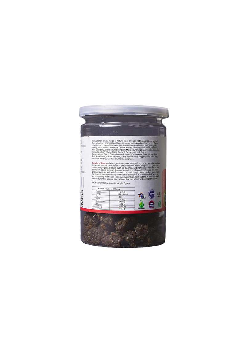 Himsrot Amla Candy | Natural Dried Sweet Rich In Vitamin C Healthy & Tasty Without Sugar No Added Preservatives Color -200G - Indya