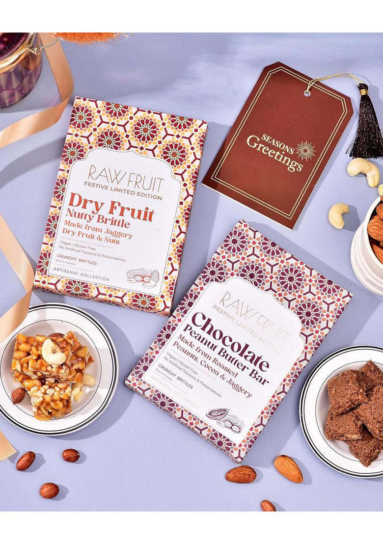 Hyperfoods Diwali Gifts Gift Items Box Hamper Chocolate Pack Brittle Of 2 Dryfruit Bar