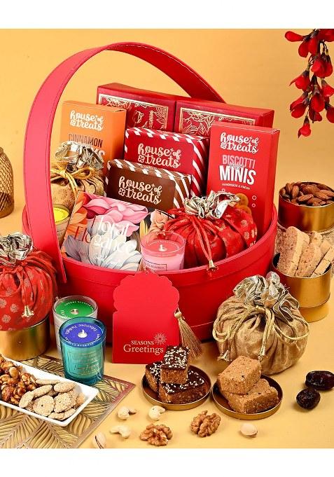 Hyperfoods Makar Sankranti Gifts For Family And Friends Lohri Gift Hamper New Year Pack Chikki Gajak Sweets Barfi Chocolate