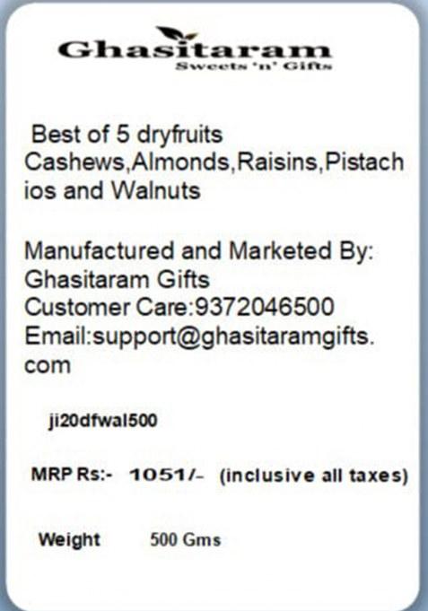 Jaiccha Ghasitaram Best Of 5 Dryfruits Cashews,Almonds,Raisins,Pistachios And Walnuts|Dryfruit Gift Hamper|Dry Fruit Combo Pack Offer|Dry Pack|Dry Box|Diwali Dry Box|Mix Nut|