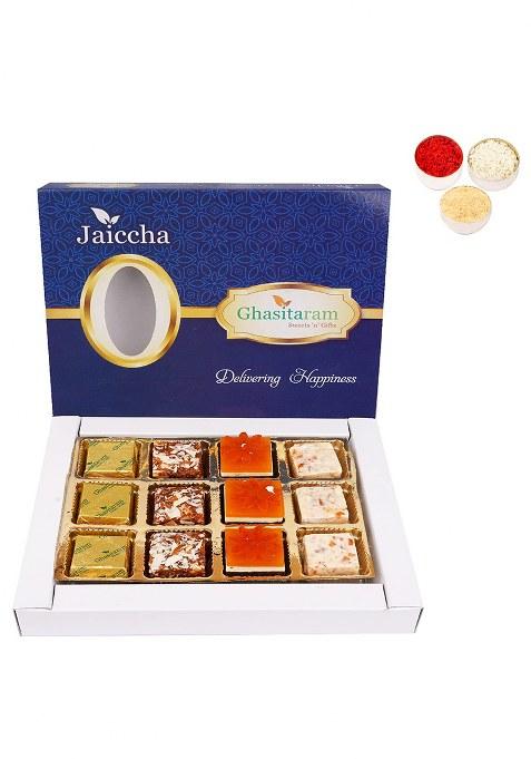 Jaiccha Ghasitaram Bhaidooj Gifts For Brothers Assorted 4 Bites Box 12 Pcs