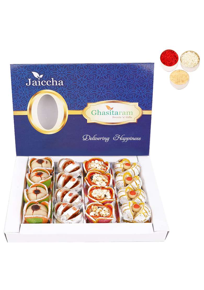 Jaiccha Ghasitaram Bhaidooj Gifts For Brothers Dryfruit Special Fancy Sweets 400 Gms - Indya
