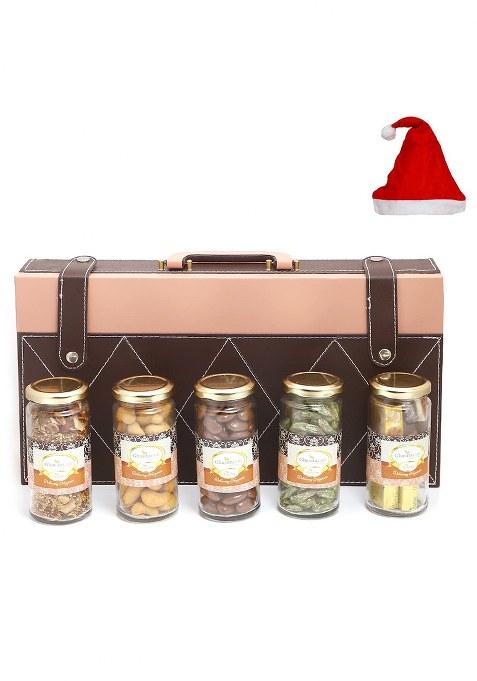 Jaiccha Ghasitaram Christmas Gifts Signature Wooden Box With 5 Assortments